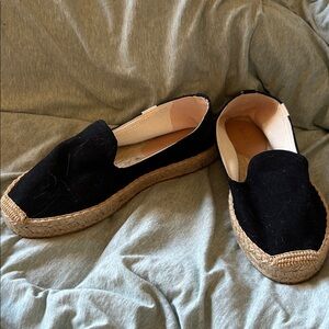 Soludos Black Espadrille Flats